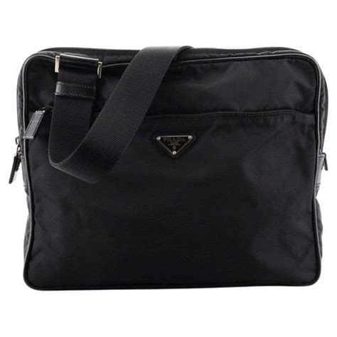 prada zip pocket messenger bag